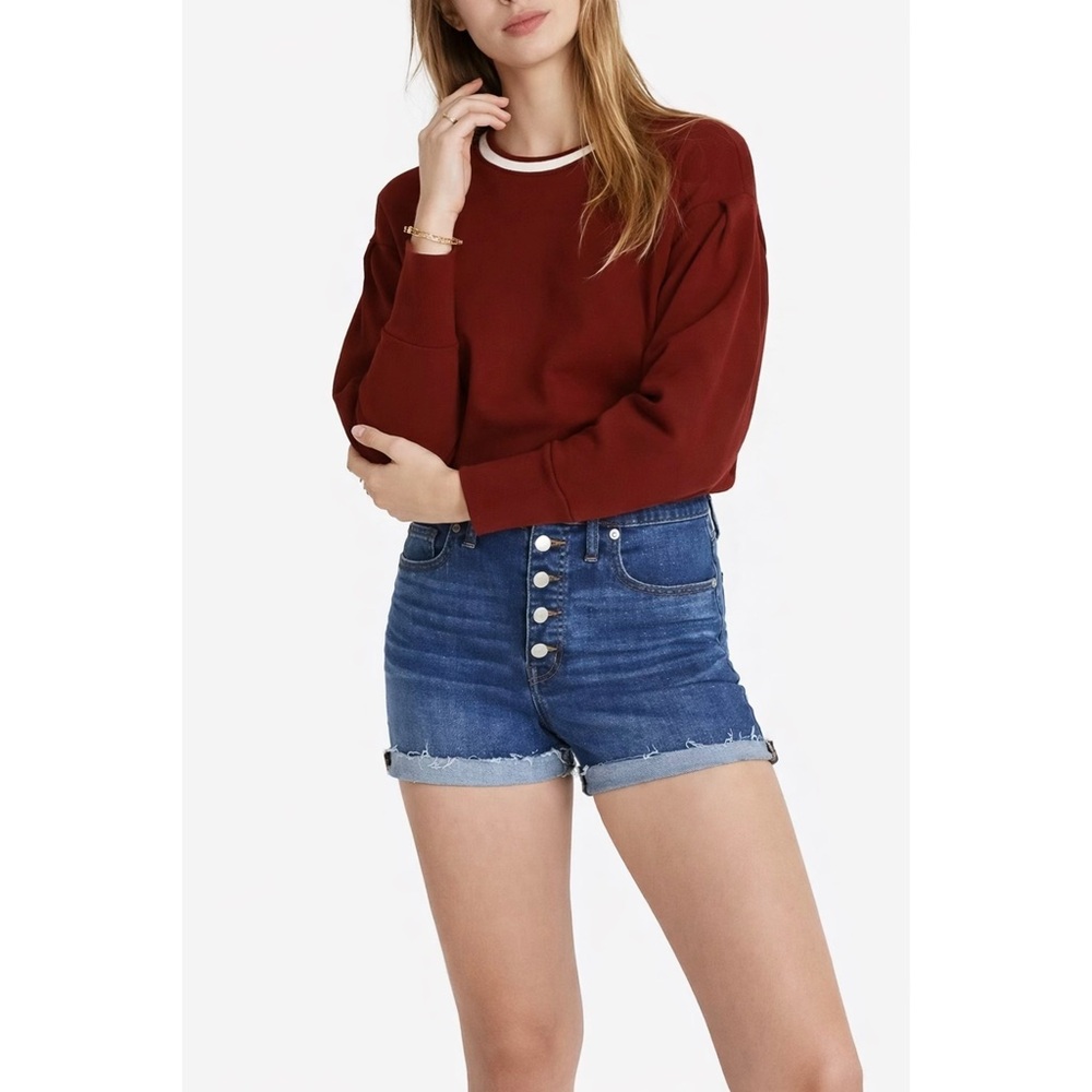 Madewell High Rise Denim Shorts in Derby Wash